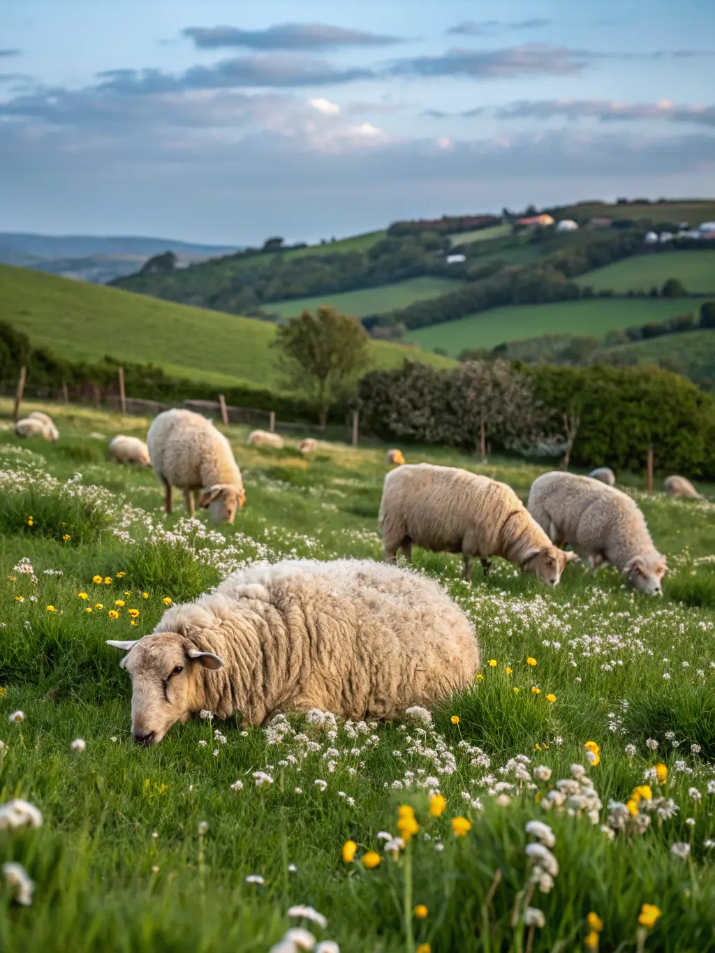 A picturesque scene of sheep being herded into a comfortable transport trailer, showcasing the humane approach to livestock relocation.
