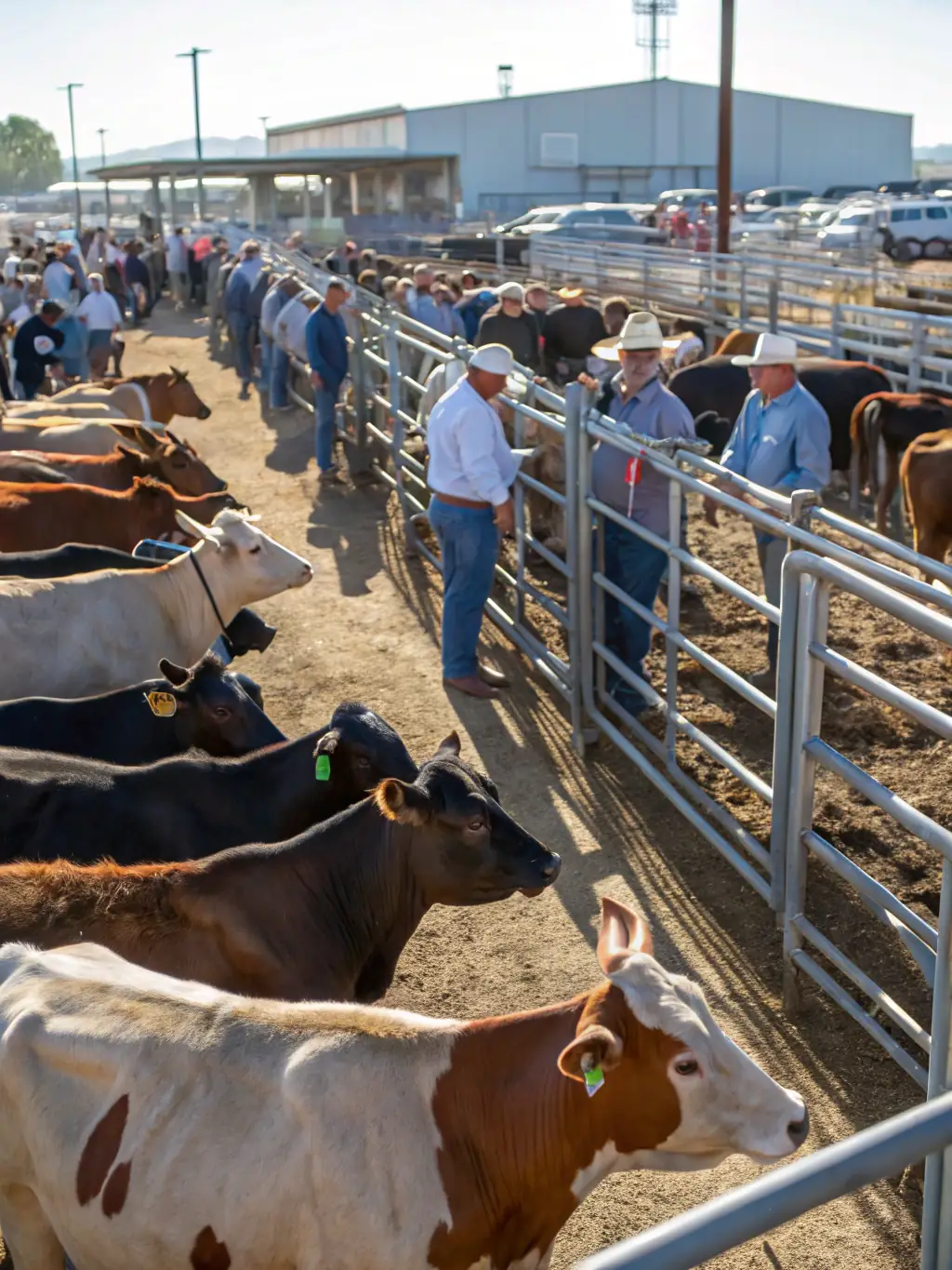 A serene image of cattle being gently loaded onto a specialized transport vehicle, emphasizing the care and safety measures taken during relocation.